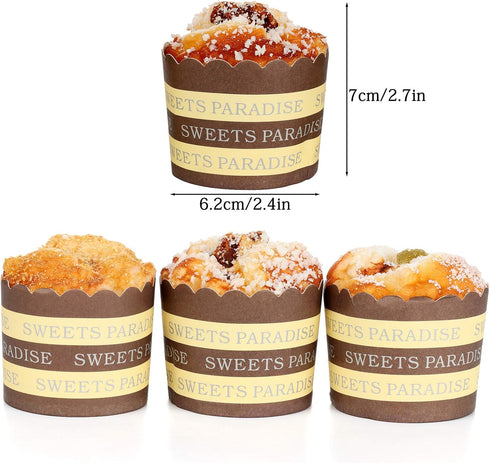 Firlar 6 Pcs Fake Cupcake Faux Cakes Simulation Realistic Food for Decoration Display Props