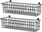 Savipace Spice Rack Organizer Wall Mount, 2 Pack Black Seasoning Rack Wire Storage