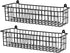 Savipace Spice Rack Organizer Wall Mount, 2 Pack Black Seasoning Rack Wire Storage