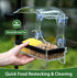 Window Bird Feeders with Strong Suction Cups, Transparent Bird House for Kids and Elderly Viewing