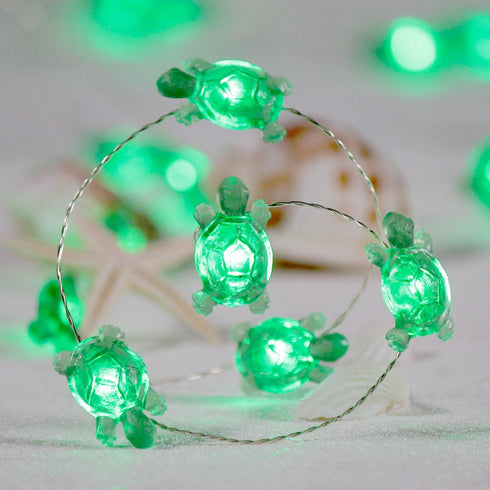 Turtle String Lights, Impress Life 10 ft LED Silver Wire with 40 LEDs and Remote for Indoor/Outdoor