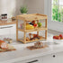 Counter, 4 BAMBANG Extra Large Bamboo Bread Box for Kitchen Double Layer Bread Storage Container Farmhouse Bread Box