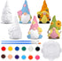 Poen 6 Sets Ready to Paint Your Own Ceramic Gnome Statues Spring DIY