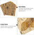 DOITOOL 50 Sheets Parchment Paper - Greaseproof Wax Paper for Food, Vintage Craft Paper for Baking