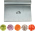 HUJI Stainless Steel Multi-Purpose Scrapper/Chopper, Ergonomic Handle (1 Pack, 5.75" X 4.75")