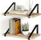 Fixwal 16.5 X 12 X 0.6in Floating Shelves, Rustic Wood Large Wall