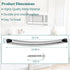 Upgrade DE94-02933A Microwave Door Handle - Compatible with Samsung ME19R7041FS ME18H704SFS, Replaces DE94-04309A