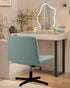 Armless YISUN Waterproof Criss Cross Chair Cover, Stretch Jacquard Chair Slipcover Washable Removable Office Desk Chair