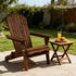 VINGLI Folding Adirondack Chair, Wood Adirondack Chairs for Outdoor, Foldable Fire Pit Chairs for Patio, BBQ, Porch