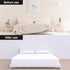 Jetec Plastic Head Double Pins for Bed Skirt Holding, 30 Pieces White Furniture Chair Leg Brooch Glide Nails