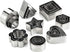 24 Piece Mini Cookie Cutter Set - Assorted Shapes, Premium Stainless Steel Mini Biscuit Cutters