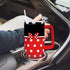 Cartoon Mouse Tumbler 40 Oz, Stainless Steel Insulated Travel Coffee Mug with Lid and Straw, Bowknot - Birthday,