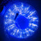 33ft LED Rope Lights, 110V 2 Wire Connectable Blue Outdoor Rope Lights, 240 LED Waterproof Christmas Lights for Deck,