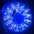 33ft LED Rope Lights, 110V 2 Wire Connectable Blue Outdoor Rope Lights, 240 LED Waterproof Christmas Lights for Deck,