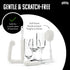 Brushtech 3-Piece Sommeliers Washing Kit - USA Made Glass Cleaning Brushes with Tapered Foam Heads for Decanters