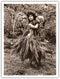 Hawaiian Hula Dancer Ipu (Gourd Drum) IV - Vintage B&W Photograph by Alan Houghton c.1960s - Master Art Print 9in x 12in