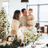 5 5) Tinsow Pcs Artificial Berry Stems for Flower Arrangement Christmas White Holly Berry with Eucalyptus Branches