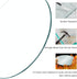 Top,1/4" Inch 18" Inch Round Glass Table Thick Tempered Pencil Edge Polish Glass Table Top Suitable for Dining, Coffee
