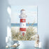 Beach Decor Lighthouse Wall Art - 12" x 16" Framed Seagull Canvas Prints for Home Living Room Office