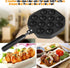 Home 12 Cavity Octopus Grilling Pan, Kitchen Non Stick Pancake Maker, Professional Baking, Suitable for Takoyaki, Round Pancakes, Dessert Cakes