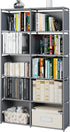 MOYIPIN Bookshelves, Assembled Storage Rack, Bedroom Living Room Vertical Cabinet Bookshelf, Double Row