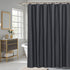 AooHome Fabric Shower Curtain 48 x 72 Inch, Solid Color Bath Curtain with Hooks, Dark Grey