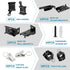 KOLAKO Curtain Track Accessories for Flexible Bendable Curved Curtain Track Ceiling Wall Mount Black Sliding Drop Curtain Track Hardware Set – Curtain Track Glider Track Roller Hooks Clips(20Ft) by KOLAKO