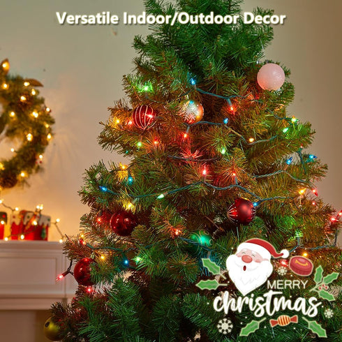 Vruxuri 4 Pack 18 50 8 Battery Operated Christmas Lights, FT LED Each Clear Mini String Lights, Modes with Timer
