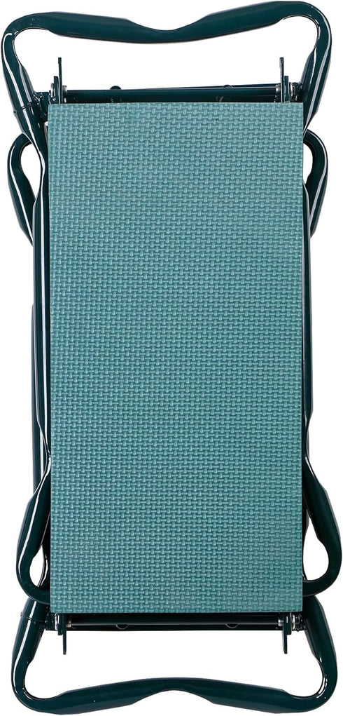 2 1 Set HomGarden Upgraded Folding Garden Kneeler Seat Bench Stool w/Thicken & Widen Soft Kneeling Pad, Portable Heavy