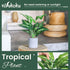 16" Small Fake Plants - Artificial Tropical Faux Plants for Indoor Desk Decor, Sage Green
