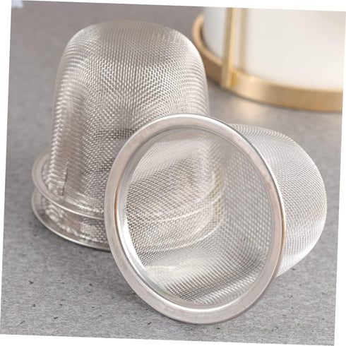 8pcs Mini Kettle Cooking Infuser Tea Diffuser Tea Filter Mesh Coffee Machine Accessories Tea Strainer Filters Steel Tea Strainer Filter Tea Kettle Insert Tea Leaf Metal Snap Spices by SHOWERORO