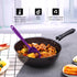 HOTEC High Heat Resistant Food Grade Silicone Rubber Spatula Set, Non Stick Dishwasher Safe BPA-Free, Purple Set of 5