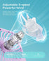 Otlonpe Mini Portable Handheld Fan, Slim Rechargeable Fan with Foldable Stand, 3 Speeds for Travel, Small Pocket Fan