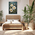 CXHOSTENT Farmhouse Flowers Canvas Wall Art, Daisy Flower Butterfly on Rustic Wood Background Painting