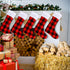 DERAYEE 6 Pack Christmas Stockings, 18 Inch Large Red Black Buffalo Plaid for Family Holiday Xmas Party Decoration