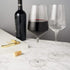 Viski Raye Angled Crystal Bordeaux Wine Glasses - Set of 2, 16oz Premium Crystal Clear Red Wine Gift Set
