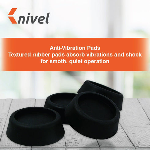 Washing Machine Foot Pads, Anti-vibration and Anti-Walk Rubber Technology, Set of 4 for Vibration Reduction