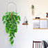 2pcs Artificial Monstera Hanging Plant, Fake Turtle Greenery Vine for Holiday Tropical Party Decorations