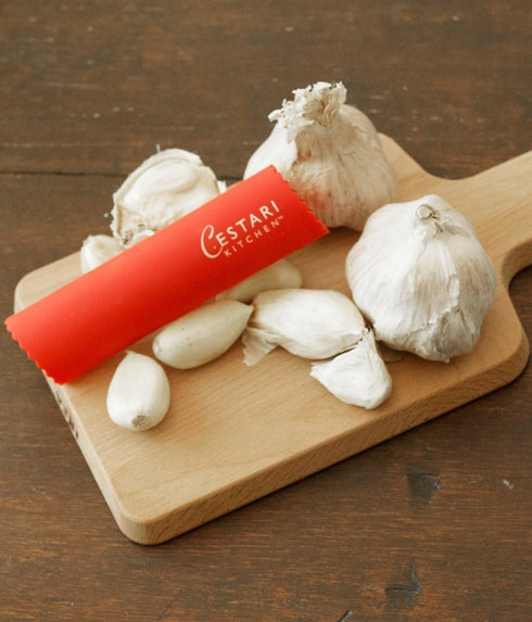 Cestari Silicone Garlic Peeler Roller Tube Effortless Garlic Skin Remover for Home Cooks & Chefs BPA-Free