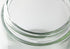 4 oz / 120 ml Clear Thick Glass Straight Sided with White Smooth Lid, 12 pack + Small Glass Balm Jar