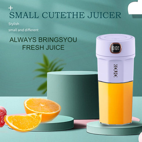 Portable Coffee Grinder and Blender, 12Oz BPA Free Personal Travel Cup, USB Rechargeable (Purple)