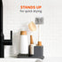 Full Circle Clean Reach - Bamboo Long Handle Bottle & Mug Brush with Replaceable Head, for Deep Cleaning Water Bottles