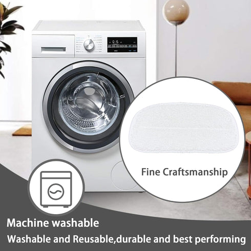 Set, 6 Pack 2 Reusable Steam Mop Pads Steam Mop Pads & Universal Microfiber Cloths, Compatible with KGHKGH, Sprobil