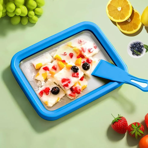 Frozen (Summer Ice Cream Roll Maker Rolled Ice Cream Machine, Sweet Spot Pan, Instant Cold Plate, Ideal for Making
