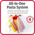 GoodCook Microwave Pasta Cooker with Strainer Lid and Cooking Guide, Microwave Noodles Cooker, Cooks up to 4 Servings of Pasta