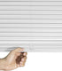 CHICOLOGY Mini Blinds for Windows, Horizontal Window Blinds, Gloss White, 24"W X 36"H, Blinds & Shades for Doors