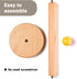 Cambiar Paper Towel Holder, Wooden Kitchen Roll Stand (Yellow Ball)