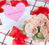AmyHomie 25pcs Blush Pink Artificial Roses with Stem for DIY Wedding Bouquets, Centerpieces, Party Decorations