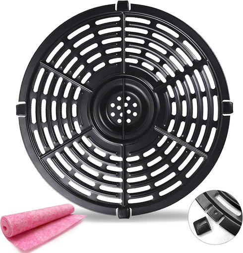 Air Fryer Replacement Parts Tray: Upgraded 5.0QT Round Grill Crisper Plate Non-Stick Coating Accessories for Gowise