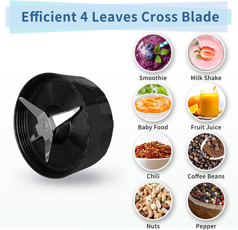 La Reveuse Personal Size Blender 250 Watts Power for Shakes, Smoothies, Sauces with 1 Piece 15 oz Cup & 1 Piece 10 oz